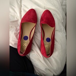 Vince Camuto Quilted Red Flats